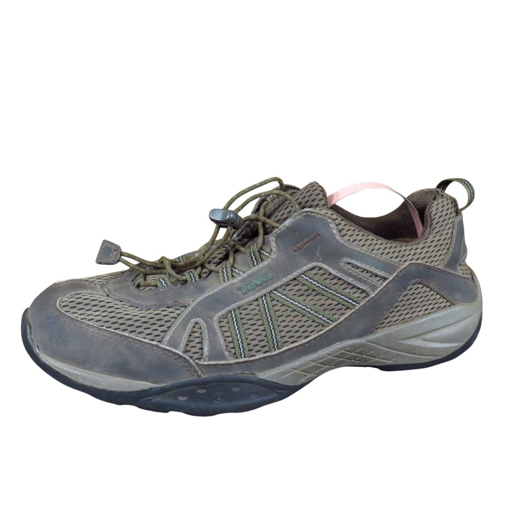 Teva Tideseal Boys Hiking Shoes Size 6 Waterproof Trail Sneakers Brown Mesh